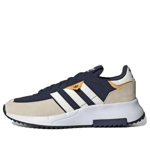 Adidas Retro F2 - Size 8 Men`s Running Shoes Indigo White Beige GW1666 NEW